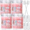 Singhoow 200 Pieces Baby Tongue Cleaner Disposable Infant Oral Cleaner with 4 Pieces Finger Toothbrush Soft Gauze Baby Mouth Newborn for Tooth Mouth Dental Care(Pink) view 1