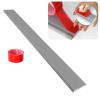 Hoiweqr Threshold Ramp, Natural Rubber Power Wheelchair Ramp Scooter, Non-Slip Solid Rubber Threshold Ramp, 90 X 12 X 2.5 Cm, with Double Sided Tape, for Doorways, Curb, Bathroom(Gray,90x7.5x1.5cm) view 1