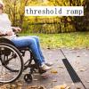 Hoiweqr Threshold Ramp, Natural Rubber Power Wheelchair Ramp Scooter, Non-Slip Solid Rubber Threshold Ramp, 90 X 12 X 2.5 Cm, with Double Sided Tape, for Doorways, Curb, Bathroom(Gray,90x7.5x1.5cm) view 2