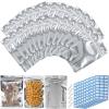 400-Pack Reclosable Large Mylar Bags for Food Storage 4.7" x 8" Stand Up Pouch Bags in Bulk Resealable Smell Proof Aluminum Silver Foil Bags with Clear Window Kitchen Storage Edible Packaging view 1