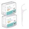 200 Dental Floss Picks - 2 Box Set, Tough and Durable Floss for Bejilife Automatic Dispenser, Travel-Friendly Packaging view 1