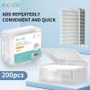200 Dental Floss Picks - 2 Box Set, Tough and Durable Floss for Bejilife Automatic Dispenser, Travel-Friendly Packaging view 2