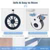 YQDDM Bedside Commode Chair, Portable Rolling Shower Chair with Wheels, Height Adjustable & Flip-up Footrest, Shower Wheelchair for Elder, Disabled People, 350 lb. Weight Capacity view 4