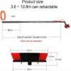 Hebralytic Water-Fed Pole Telescopic Window Cleaner, Conservatory Roof Cleaner Water-Fed Extendable Brush, Window Clean Kit Roof Cleaning Tools with 20M Water Supply Hose(36FT/10.8M) view 2