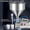 XQZMZSCP Stainless Steel Filling Machine Single Head, with Pneumatic Device, Cream Filling Machine,40L Large Hopper, for Cosmetics (300ML) view 2