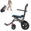 (18" Wide Seat) Lightweight Ergonomic Transport Wheelchair for Seniors and Adults, Portable Foldable Transit Travel Wheelchairs All Terrain view 1
