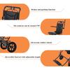 (18" Wide Seat) Lightweight Ergonomic Transport Wheelchair for Seniors and Adults, Portable Foldable Transit Travel Wheelchairs All Terrain view 4