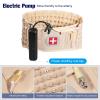 6xigouma Decompression Back Belt with Electric Inflatable Pump -Lumbar Support Belt for Lower Back Pain Relief, Air Traction Device Fits Waist Size 29-49 Inches(Beige) view 4