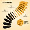 Hundred VentComfort Performance Insoles | Honeycomb Ventilation | Odourless |Shock Absorption Cushioning | Personalized Comfort for Any Shoe | Unisex | 1 Pair (8 UK / 9 UK) view 2