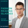 acavefox 3 Pack Blue Light Blocking Reading Glasses Men Readers Anti Glare UV Metal Semi-frame Spring Hinge Lightweight Sturdy Trendy Eyeglasses 3.5+ view 4