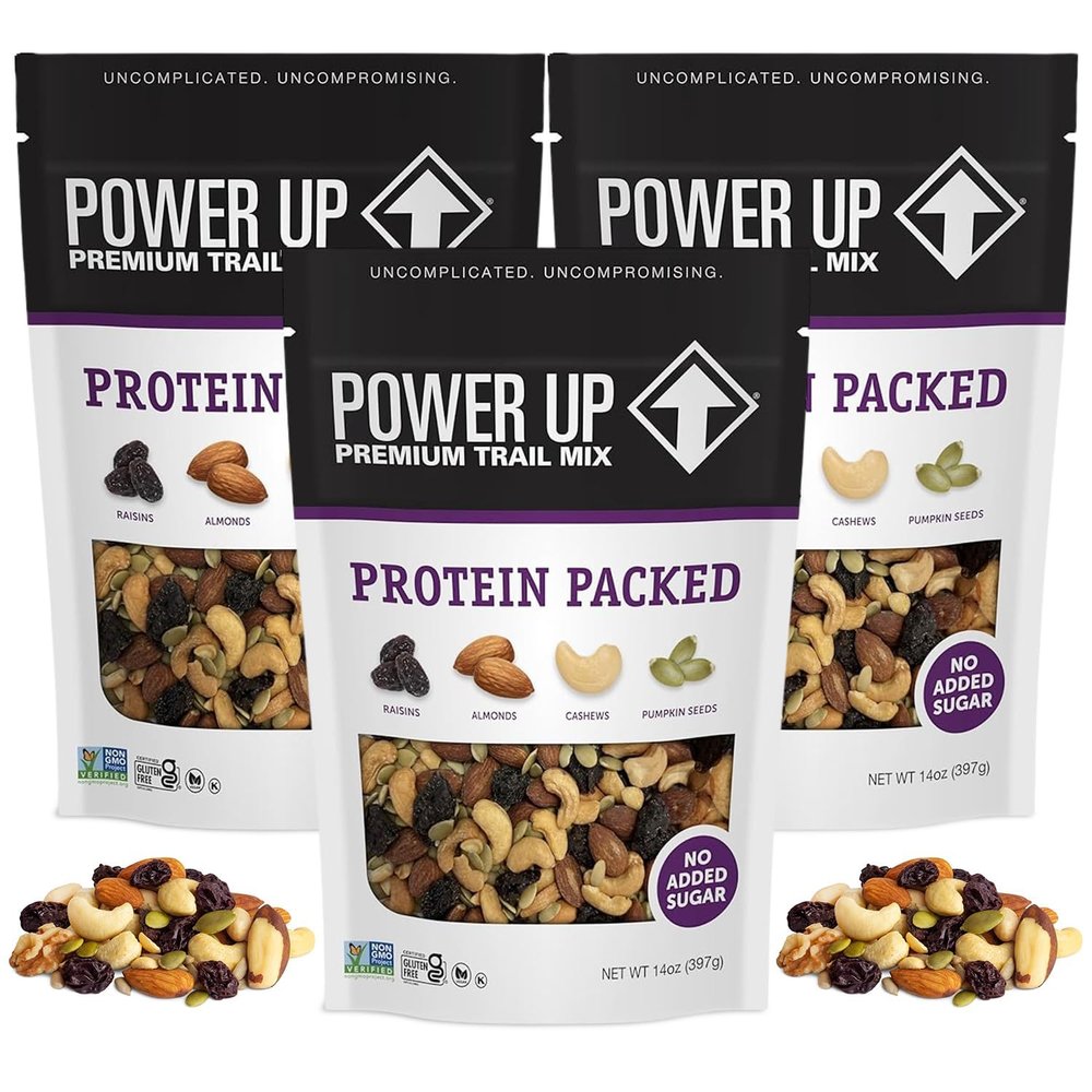 Protein Packed Trail Mix Individual 14 oz Packs Delicious and Crunchy Protein Packed Trail Mix Travel Friendly Hiking Snacks Rich in Vitamins, Antioxidants Non-GMO No Gluten Vegan Snacks