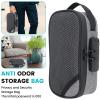 bigjvbfv Smell Proof Bag, Sidekick Smell Proof Stash Box, Case Fresh Keeping Smell Proof Bag Safe Odor Proof Case Containers Sturdy Smell Proof Bag with Lock Portable Odor Proof Storage Bag (Grey) view 4