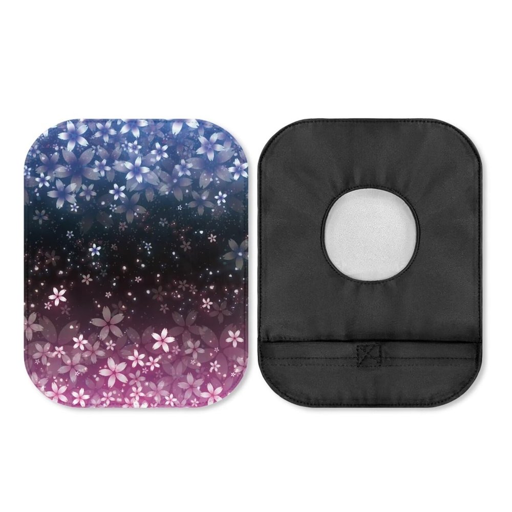 SUITOSELFY Cherry Blossoms Print Ostomy Bag Covers Soft Colostomy Bag Covers for Women Stretch Ileostomy Bag Covers Odor Control Colostomy Care Protector