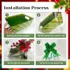 CIEOVO 24 Set Christmas Party Baskets with Cellophane, Bows, Cardboard Tray for Xmas, Holiday, Birthday Party Decor view 4
