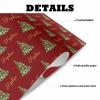 Artsadd Custom Christmas Wrapping Paper Rolls with Name Christmas Tree Personalized Birthday Gift Wrapping Paper for Kids Men Women 58"x 23" view 4