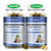 (2 Packs) Sugar Free Ashwagandha Filled Gummies w/Vitamin D3, Magnesium Glycinate, Rhodiola, Ultra Strength Ashwa Root Supplements for Women & Wen, for Relaxation, Energy, Cortisol Gummies view 1