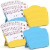 RESOVO Playing Cards Holders Stands Decks w/Foldable Tabletop Stand, 3 Layers Design for Poker UNO Cards, Playing Card Accessories, Set of 4 (2 Blue + 2 Yellow) view 1