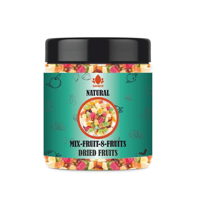 SMIBZE Natural Mix Fruit 8 Fruits - Dried Fruits 3 OZ / 85 Gram