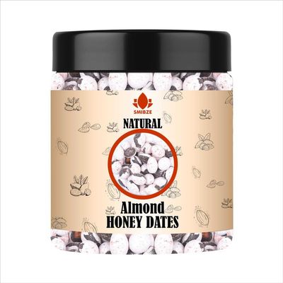 SMIBZE Natural Almond Honey Dates 8 OZ / 227 Gram