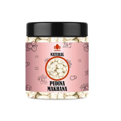 SMIBZE Natural Pudina Makhana 6 OZ / 170 Gram