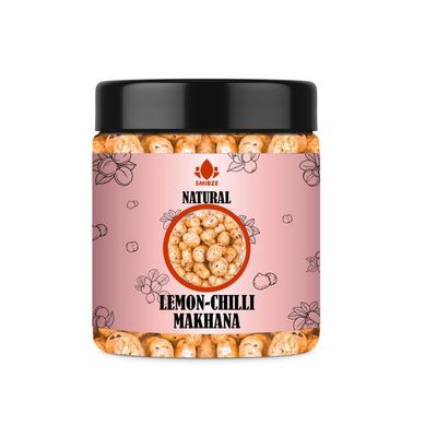 SMIBZE Natural Lemon Chilli Makhana 4 OZ / 113 Gram