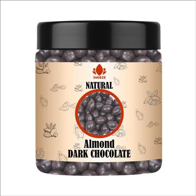 SMIBZE Natural Almond Dark Chocolate 6 OZ / 170 Gram