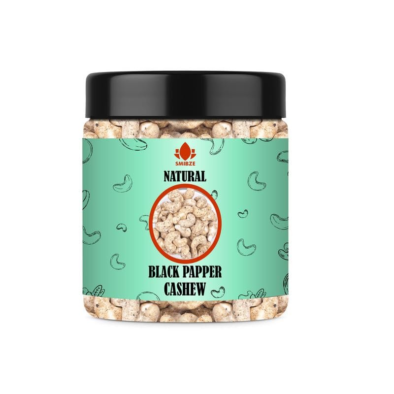 SMIBZE Natural Black Pepper Cashew 4 OZ / 113 Gram
