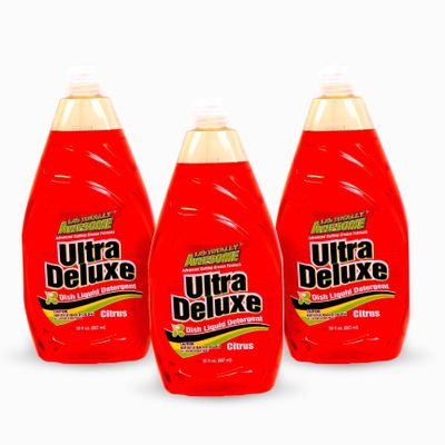 La's Totally Awesome Dish Soap Liquid  Citrus Scent (30 fl oz, Pack of 3)  Grease-Fighting Dishwashing Liquid from Awesome Cleaner Brand