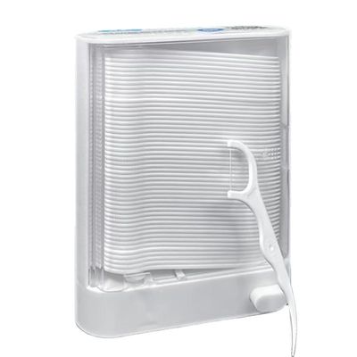 1 x Automatic Floss Container + 100 Pieces of Floss Floss Stick Refill Box Family Pack Floss Stick Floss Container Automatically Pops Up to Help You Quickly Solve The Problem of Stuffed Teeth.
