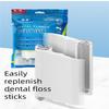 1 x Automatic Floss Container + 100 Pieces of Floss Floss Stick Refill Box Family Pack Floss Stick Floss Container Automatically Pops Up to Help You Quickly Solve The Problem of Stuffed Teeth. view 3