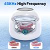 CXRUY Ultrasonic Retainer Cleaner - UV Dental Cleaning Pod Night Guard Cleaner for Dentures, Aligner, Braces, Toothbrush Heads, Jewelry (White) view 3