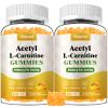 Sijigood 2 Pack Acetyl L-Carnitine Supplement, Natural Nutrition Supplement for Boost Energy, Immunity, Vegan, Orange Flavor, 120 Count view 1