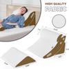 Yojoker 4PCS Orthopedic Bed Wedge Pillow Set for Sleeping, Post Surgery Foam Pillow for Body, Back and Leg Pain Relief, Triangle Adjustable Support Pillow - Acid Reflux Sleeping Pillows Brown view 3
