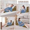 Yojoker 4PCS Orthopedic Bed Wedge Pillow Set for Sleeping, Post Surgery Foam Pillow for Body, Back and Leg Pain Relief, Triangle Adjustable Support Pillow - Acid Reflux Sleeping Pillows Brown view 4