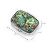 Tropical Plants Pill Box 2 Compartment Small Pill Case for Purse & Pocket Decorative Metal Medicine Case Travel Pillbox Square Pill Organizer Vitamin Container Unique Gift view 4