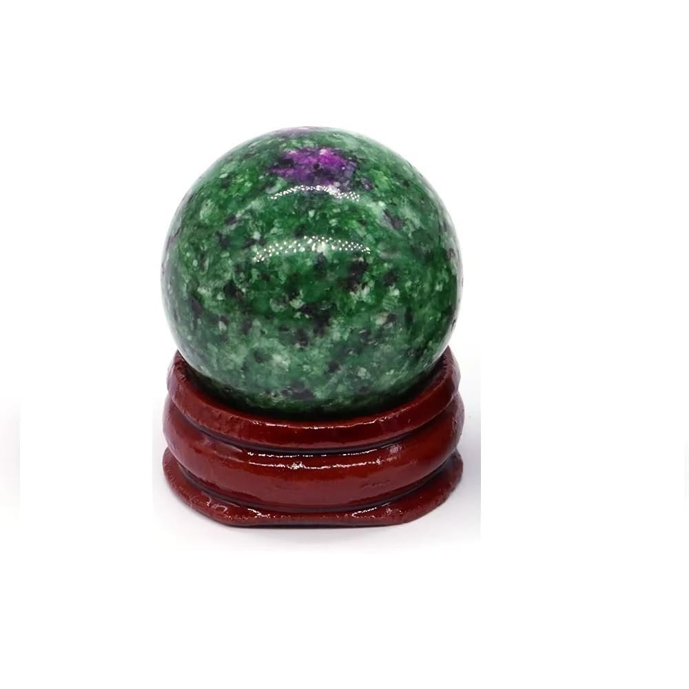 Natural Stone Ruby Zoisite Quartz Round Ball Sphere Mineral Specimen Globe Chakra Home Decoration,3pc