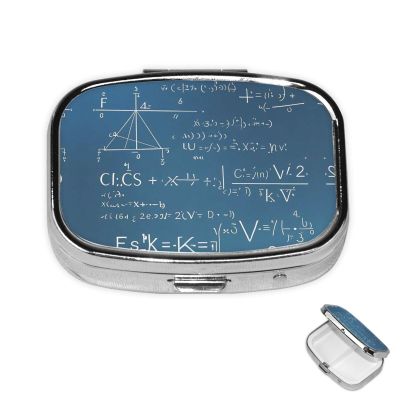 Pill Case Rectangle Pill Box with 3 Compartment Pill Organize Math Pillbox Small Pill Organizer Waterproof Small Pill Case for Travel Pill Containers for Medication Planner