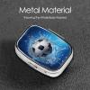 Pill Case Rectangle Pill Box with 3 Compartment Pill Organize Soccer Ball Water Pillbox Small Pill Organizer Waterproof Small Pill Case for Travel Pill Containers for Medication Planner view 3