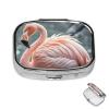 Pill Case Rectangle Pill Box with 3 Compartment Pill Organize Flamingo Pillbox Small Pill Organizer Waterproof Small Pill Case for Travel Pill Containers for Medication Planner view 1