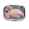 Pill Case Rectangle Pill Box with 3 Compartment Pill Organize Flamingo Pillbox Small Pill Organizer Waterproof Small Pill Case for Travel Pill Containers for Medication Planner view 4