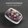 Pill Case Rectangle Pill Box with 3 Compartment Pill Organize Butterfly Floral Pillbox Small Pill Organizer Waterproof Small Pill Case for Travel Pill Containers for Medication Planner view 3