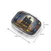 Pill Case Rectangle Pill Box with 3 Compartment Pill Organize Moon Castle Pillbox Small Pill Organizer Waterproof Small Pill Case for Travel Pill Containers for Medication Planner view 2