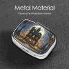 Pill Case Rectangle Pill Box with 3 Compartment Pill Organize Moon Castle Pillbox Small Pill Organizer Waterproof Small Pill Case for Travel Pill Containers for Medication Planner view 3