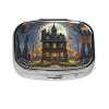 Pill Case Rectangle Pill Box with 3 Compartment Pill Organize Moon Castle Pillbox Small Pill Organizer Waterproof Small Pill Case for Travel Pill Containers for Medication Planner view 4