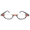 Incredible Bargains The Hunter Half Moon Under Frame Reading Glasses + 3.00 Brown Zig Zag Stripe view 2