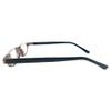 Incredible Bargains The Hunter Half Moon Under Frame Reading Glasses + 3.00 Brown Zig Zag Stripe view 3