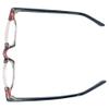 Incredible Bargains The Hunter Half Moon Under Frame Reading Glasses + 3.00 Brown Zig Zag Stripe view 4