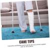 NOLITOY 20pcs Skid Cane Tips for Stability and Support Thickened Foot Covers for Walking Canes Trekking Poles and Hiking Sticks for Outdoor Activities view 3