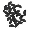 20 Pairs Silicone Eyeglass Nose Pads D Shaped Slip Adhesive Nose Cushions for All Types Glasses (Black) view 2