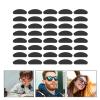 20 Pairs Silicone Eyeglass Nose Pads D Shaped Slip Adhesive Nose Cushions for All Types Glasses (Black) view 3
